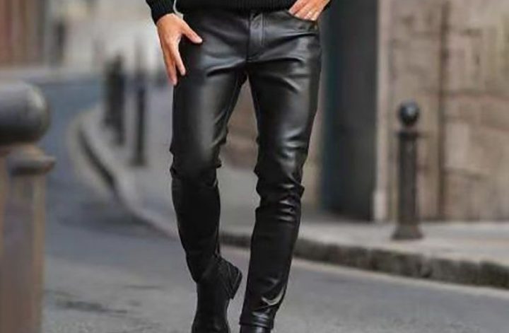 Vegan/Faux Leather Pants For Men - Denimology