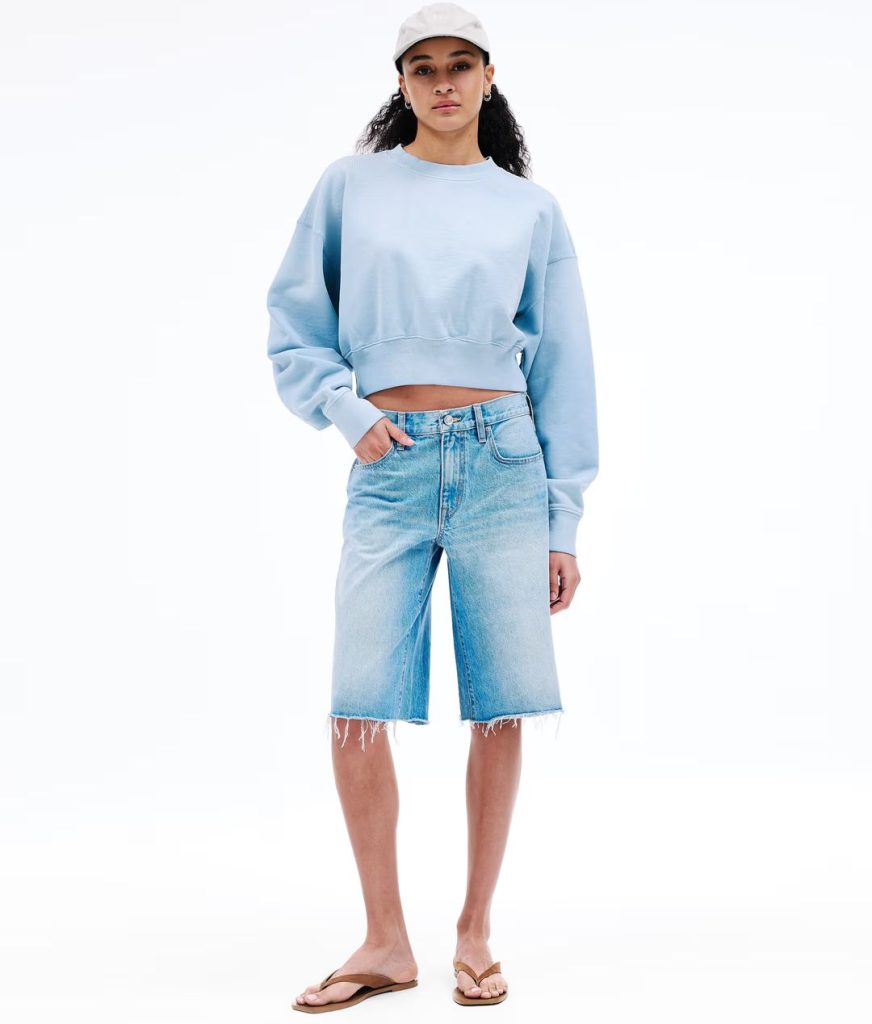 denim shorts