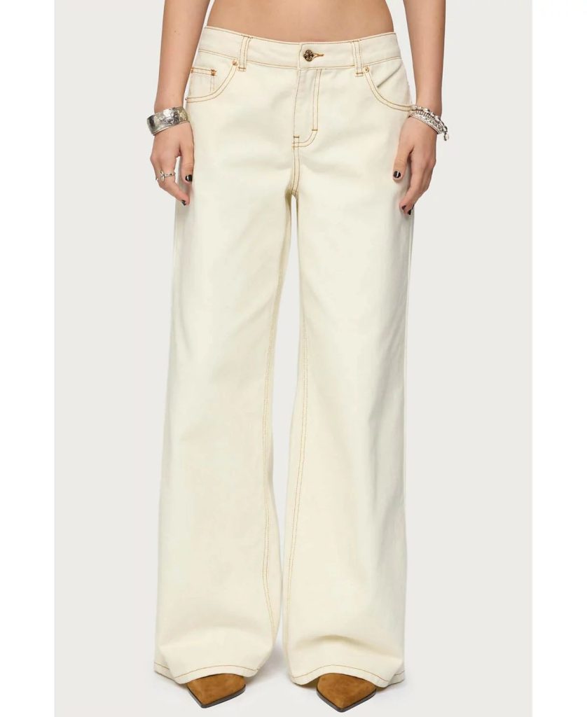 beige jeans