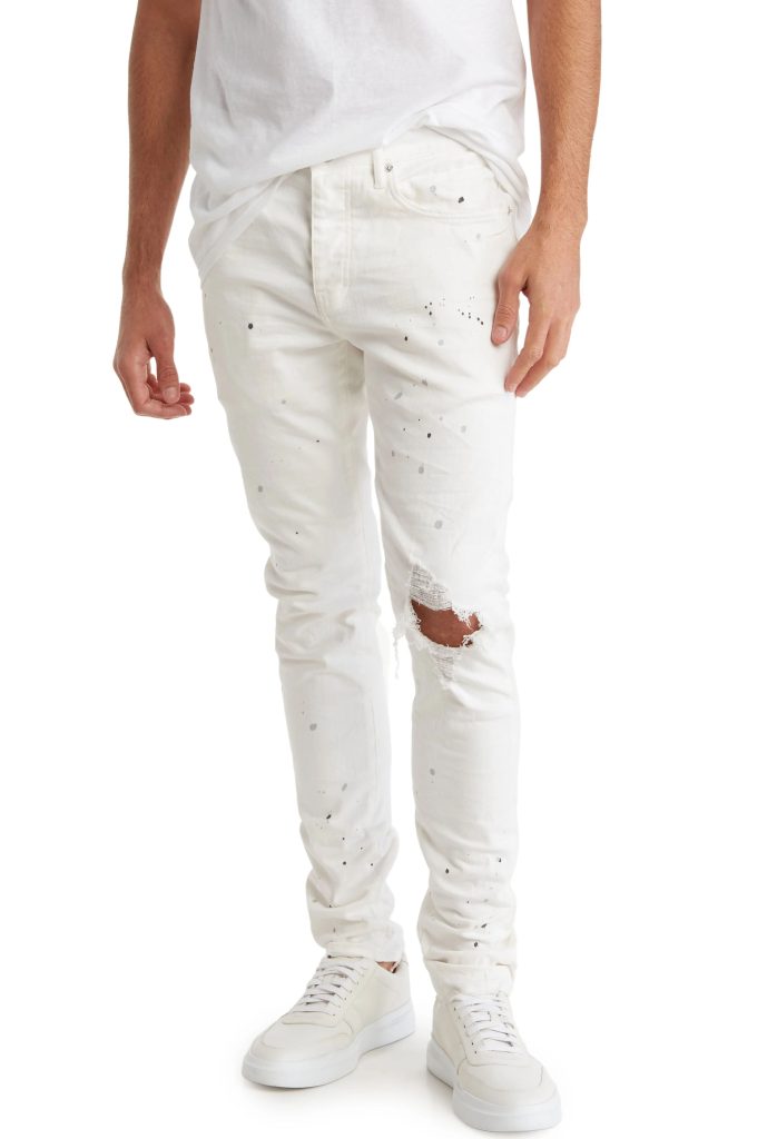 distressed jeans
