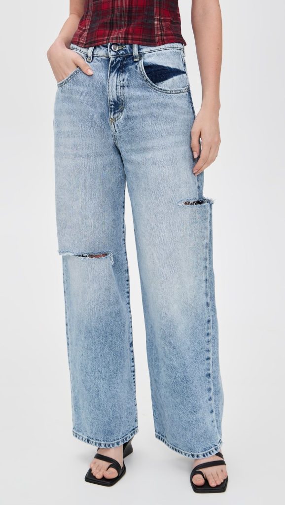 wide-leg jeans