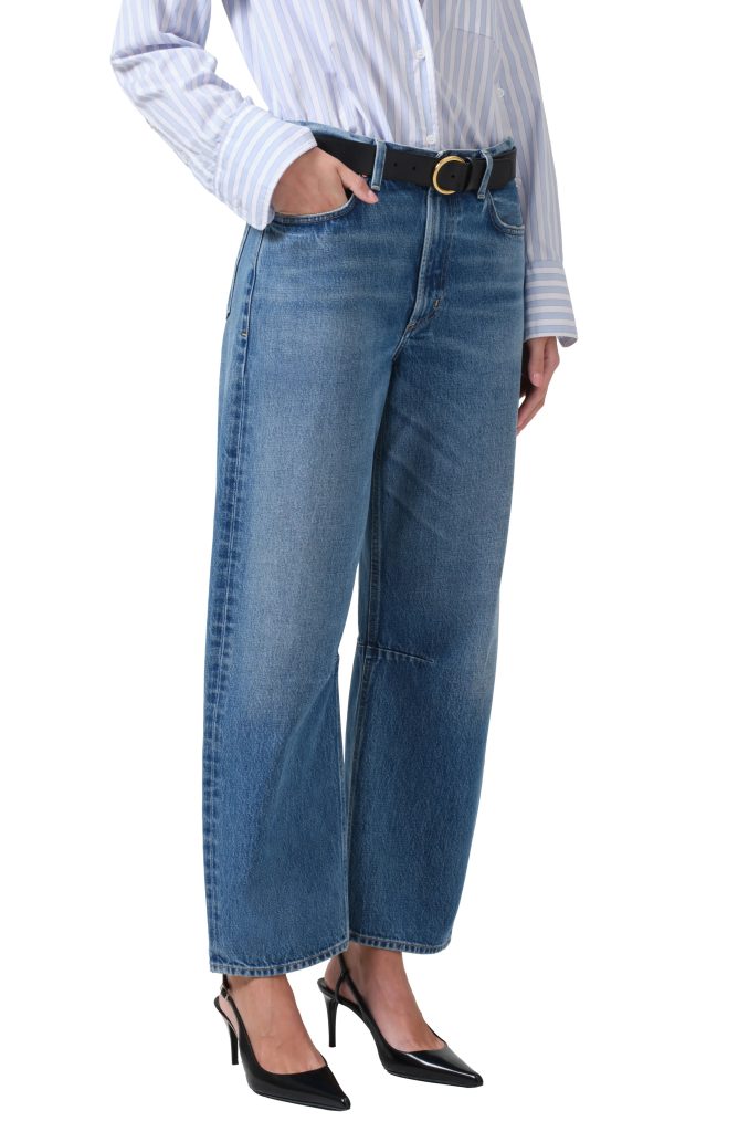 barrel leg jeans
