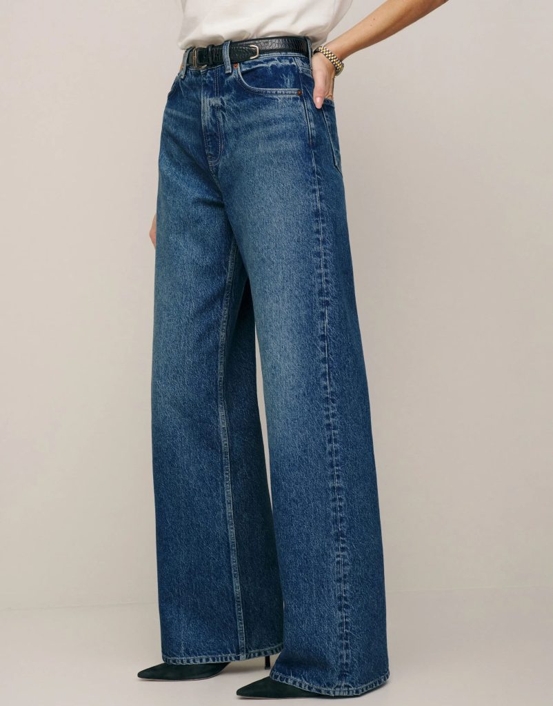 wide-leg jeans