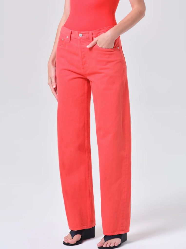 red jeans