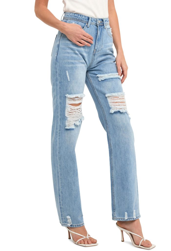 straight leg jeans